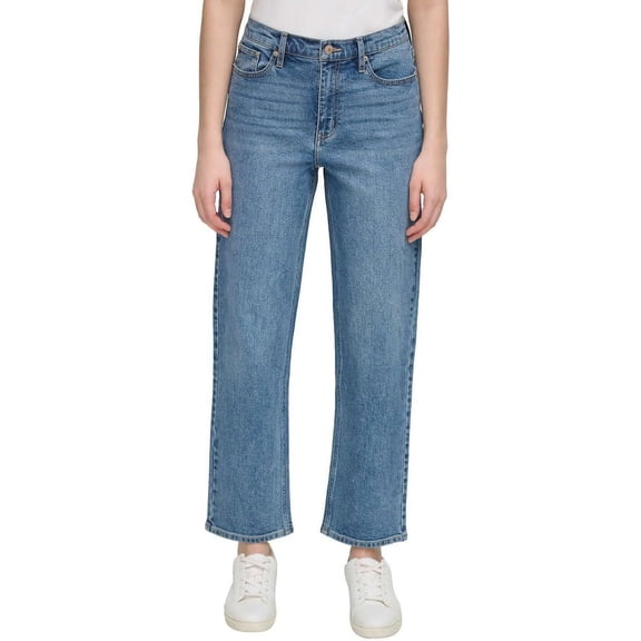 Calvin Klein Women's Straight Leg Jean (Melody Blue, 12)