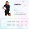 thumbnail image 7 of Zaldita Womens One Piece Short Sleeve Beach Swimming Surfing Jumpsuit Athletic Swimwear Bodysuit Black White XXL, 7 of 7