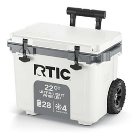 RTIC 52 QT Wheeled Hard-Sided Ice Chest Cooler, Ultra-Light, Fits