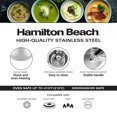 thumbnail image 2 of Sartén Hamilton Beach de acero inoxidable de 2 litros con tapa de vidrio, 2 of 6