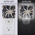 thumbnail image 2 of PhooArto Octopus Feet Pattern Plug in LED Night Light Auto Sensor Dusk to Dawn Decorative Night for Bedroom, Bathroom, Kitchen, Hallway, Stairs, Baby's Room, Energy Saving, 2 of 7