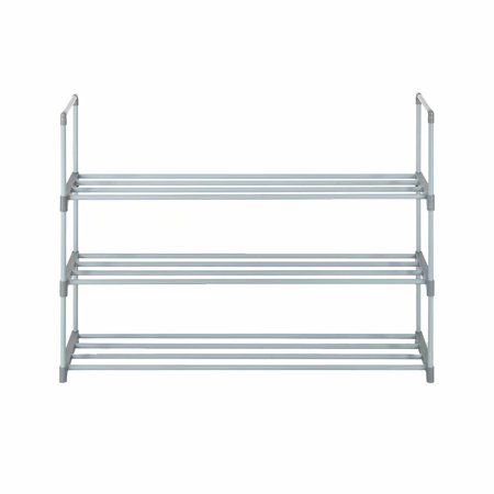 Akoyovwerve 3/4/5 Tiers Stackable Shoe Rack Organizer For Closet, Bedroom, Entryway, Hallway - Gray