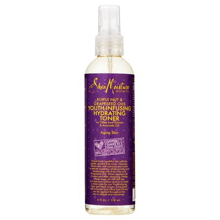 SheaMoisuture Kukui Nut & Grapeseed Oil Youth-Infusing Hydrating Facial Toner, 4 (Best Hydrating Toner For Oily Skin)
