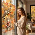 thumbnail image 4 of Fall Window Clings, Fall Leaves Wall Stickers & Watercolor Cats, Pumpkin Autumn Window Clings Set, Peel and Stick Removable Falls Wall Stickers Decals for Home, Living Room Glass Door Halloween, 4 of 5
