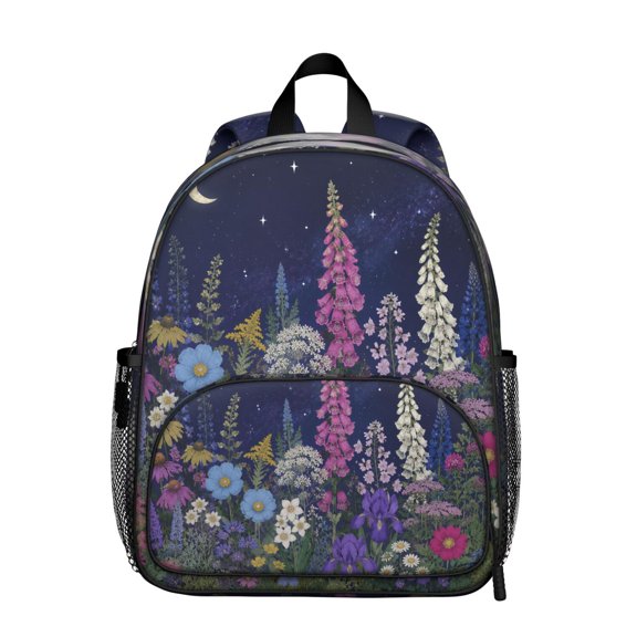 Floral Oxford Fabric Backpack Water Splash Proof Casual Daypack