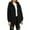 Black, variant on Women's Fleece Jackets Hooded Zip Up Faux Shearling Fluffy Teddy Jacket Coat,Black,XL