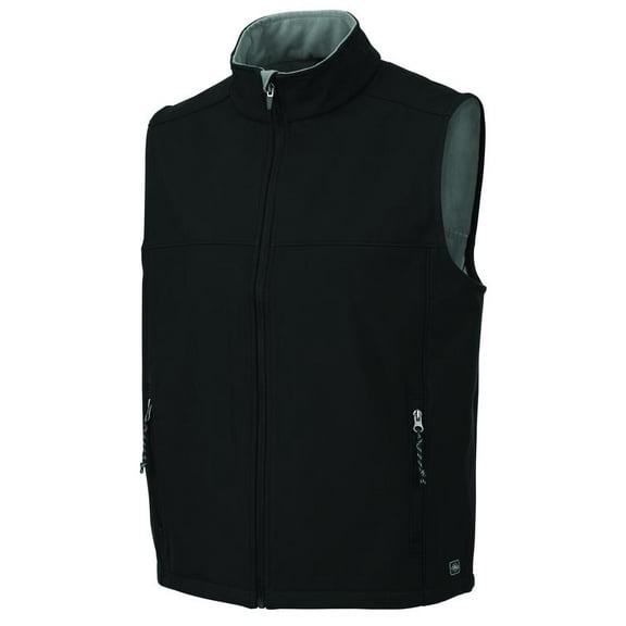 Charles River Men's Classic Soft Shell Vest in Black/Vapor Grey 3XL | 9819