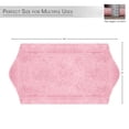 thumbnail image 6 of HOME WEAVERS Waterford Collection Cotton Tufted Bath Rug, 21" x 34", Pink, 6 of 9
