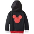 thumbnail image 2 of Disney Little Boys' Mickey Mouse Fleece Masked Hoodie, Black, 4T, 2 of 2