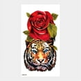thumbnail image 1 of Pegatina de papel para tatuaje de animales, tigre, león, cabeza de lobo, medio brazo, pegatina grande de transferencia de agua, 1 of 6