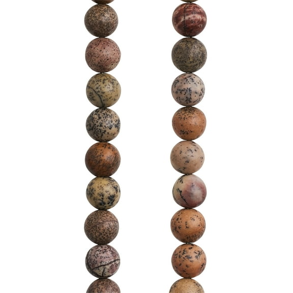 12 Pack: Artistic Jasper Round Beads - 6mm by Bead Landing
