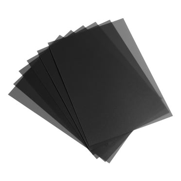 Uxcell 20 Mil Clear PVC Binding Covers, 20 Pcs for Report, Black