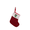 C, variant on Christmas Stockings with Initials, 7.7 Inch Mini Stockings With Initials Christmas Stockings With 26 Letters Christmas Decorations Red Knitted Letters Embroidered Christmas Stockings