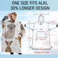 thumbnail image 4 of Oversized Wearable Blanket Hoodie,Cartoon Dog Sherpa Blanket Hoodie with Super Pockets,Super Warm Fuzzy Pullover for Women & Men, 4 of 6