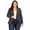 Charcoal, variant on Women's Casual Plus Size Blazer Long Sleeve Open Front Solid and Print