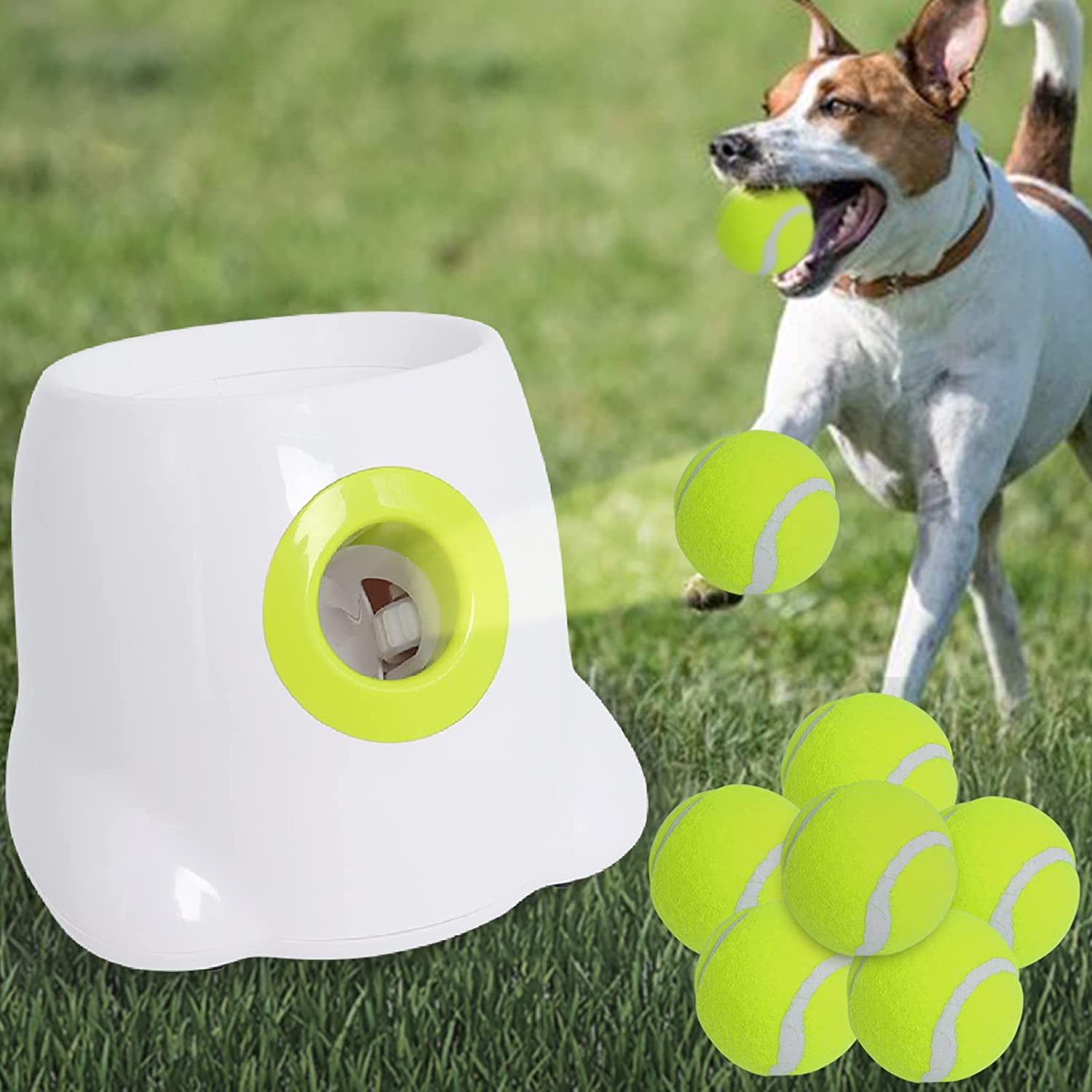 Automatic Dog Ball Launcher, Tennis Ball Thrower Machine for Small and