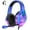 Blue, variant on Gaming Headset for Xbox One, PS5, PS4, PC; Kids Headphones for School; Over-Ear Wired Headphones with Microphone et RGB Light
