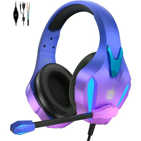 Gaming Headset for Xbox One PS5 PS4 PC; Kids Headphones for School; Over-Ear Wired Headphones with Microphone et RGB Light Gaming Headset for Xbox One PS5 PS4 PC; Kids Headphones for School; Over-Ear Wired Headphones with Microphone et RGB Light