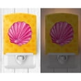 thumbnail image 2 of Caroline's Treasures BB8242CNL Pink Sea Shell Yellow Polkadot Ceramic Night Light, Yellow, 6x4x3", multicolor, 2 of 2