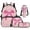Pink Leopard Bow, variant on Bulopur Pink Deer Floral Kids Backpack Set 4 Pcs Soft Girly Book Bag with Lunch Bag, Pencil Case and Water Bottle Cover for 6-12 Years Old Elementary Girls