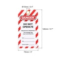thumbnail image 2 of Unique Bargains Lockout Tags, 6 Pack Loto Tags Lockout Tagout Tags Danger Do Not Operate for Lock Out Tag Out, 2 of 5