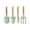 Green #t86, variant on Japceit Horticultural Small Shovel Garden Tool Set for Kids, Including Flower Shovel & Rake, Lightweight Plastic Tools for Sand Digging, Gardening and Beach Play