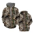 thumbnail image 3 of Sudadera con capucha de moda para hombre, con estampado de camuflaje forestal, para exteriores, ropa de calle de primavera, sudaderas con capucha de gran tamaño informales, jerséis con cremallera, 3 of 5