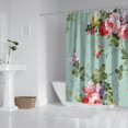 thumbnail image 3 of Waterproof Pioneer Shower Curtain 84x72 Inch Polyester Unique Colorful Floral Shower Curtain for Bathroom Hotel Home Decor with 12 Plastic Hooks, 3 of 5
