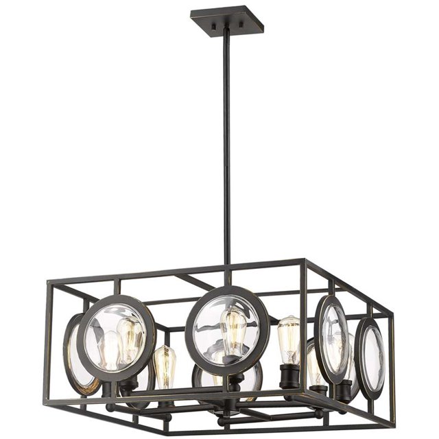 Z-Lite Port 25.75" 8 Light Pendant in Olde Bronze