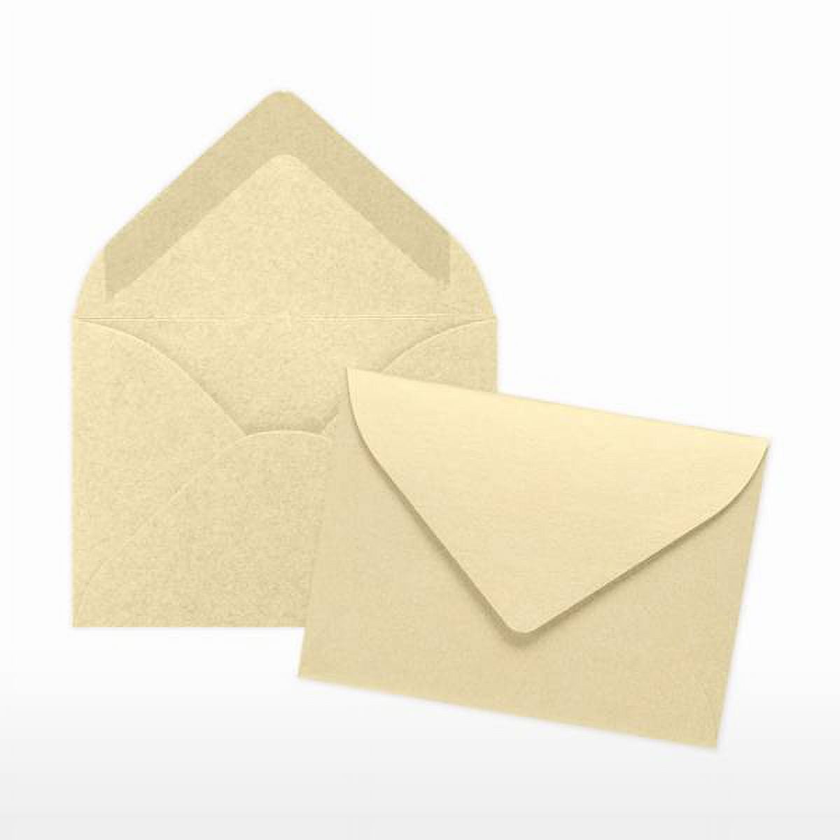 LUXPaper #17 Mini Gift Card Envelopes, 2 11/16 x 3 11/16, Champagne Metallic, 50/Pack