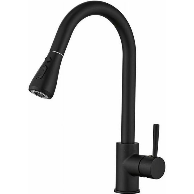 Innovative 2 Function Sprayer Kitchen Faucet with Easy Installation Process, Enhancing Your Cooking Experience with Stylish Matte Black Finish