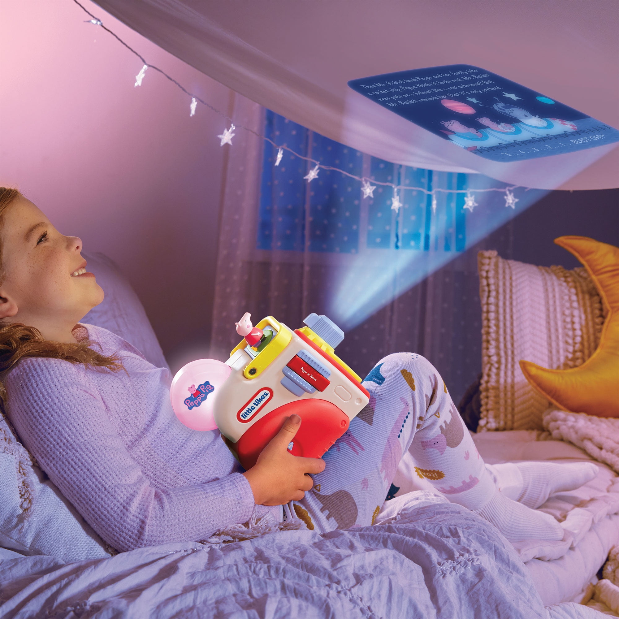 Little Tikes Story Dream Machine Peppa Pig Special Edition Storytime Audio Books, Toy Character, Gift Ages 3+, English Speaking Toy