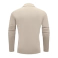 thumbnail image 5 of GIRUNS Men's Turtleneck Sweater Long Sleeve Basic Slim Fit Knitted Pullover Thermal Tops Apricot M, 5 of 8