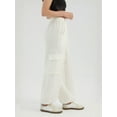 thumbnail image 3 of High Waist Elastic Waist Pocket Relaxed fit Pants, 3 of 6
