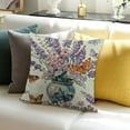 thumbnail image 3 of SHANXI Bless This Home Throw Pillow Covers,Purple Cushion Case for Sofa Couch 24x24in, 3 of 5