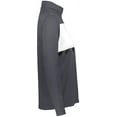 thumbnail image 5 of Holloway Sportswear XL Womens Prism Bold 1/4 Zip Pullover Carbon/White 222791, 5 of 5