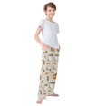 thumbnail image 3 of FORMRS Boys Pajama Pants with Pockets Size 11-12Y Kids Lounge Sleep Bottoms, Fall Pumpkin Pattern, 3 of 8