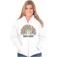 thumbnail image 3 of Christmas Lights Merry and Bright Women Plus Size Zipper Hoodie Brisco Brands 5X, 3 of 5