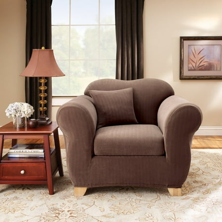 Sure Fit Stretch Pinstripe Chair Slipcover