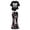 Black, variant on 2 Piece Set for Girls Valentines Heart Print Bow Detail Short Sleeve Top and Wide Leg Pants Cute Outfit for Kids