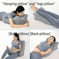 thumbnail image 7 of Throw Blankets Ergonomic Spinal Posture Support & Multi-Functional Bed Pillow- grey,Queen Size Blankets, 7 of 7