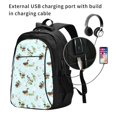 thumbnail image 2 of Fotbe Duck Animals Farm Mochila con Estampado y Puerto USB para Hombre y Mujer, Mochila Antirrobo, Mochila de Viaje, Mochila Escolar, Mochila Universitaria, 2 of 7