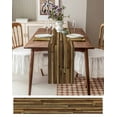 thumbnail image 6 of Table Runner Dresser Scarf 13 x 72 Inch Vintage Brown Stitching Wood Grain Farmhouse Table Runners Non-Slip Heat Kitchen Dining Table Decor for Indoor Outdoor Home Party Decoration, 6 of 7
