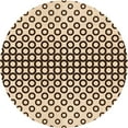 thumbnail image 1 of Ahgly Company Machine Washable Indoor Round Transitional Golden Blonde Gold Area Rugs, 4' Round, 1 of 7