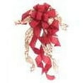 thumbnail image 4 of Large Christmas Tree Topper Christmas Bows Red Burlap Bow Christmas Tree Decoration Bow Box Ornament, 4 of 6