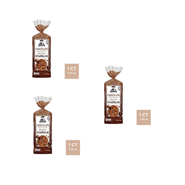 Quaker Chocolate Gluten Free Large Rice Cakes - 7.23oz pack of 3