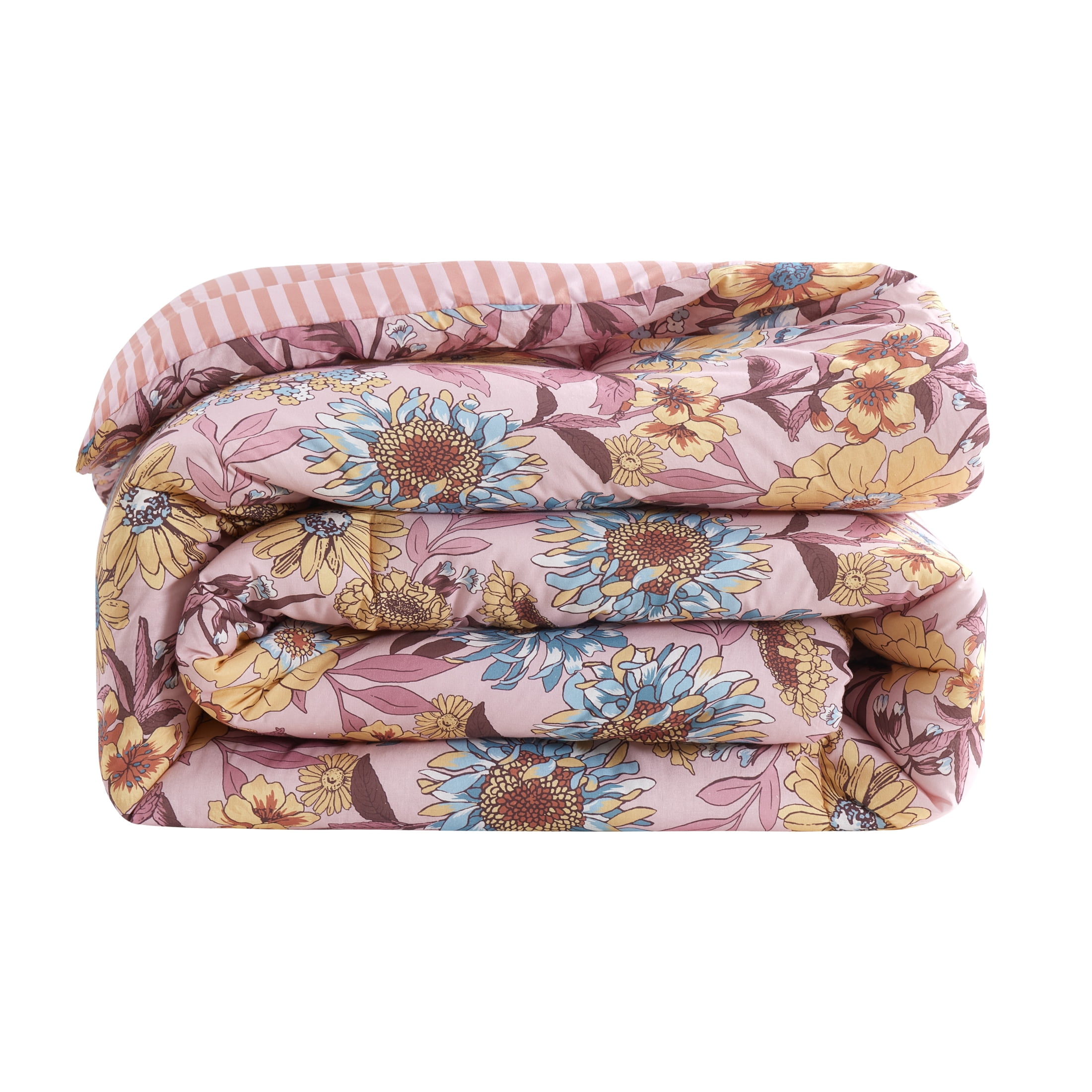 Mainstays Ensemble de draps à pois doubles Double, 4 pièces, Blanc