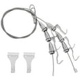 thumbnail image 4 of Oraceous 2Pcs Picture Hanging Kit Mirror Hanging Kit Adjustable Heavy Duty With Wire Hardware For Frame Mirror For Hanging Artwork Mirrors And Paintings Silver, 4 of 10