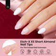 thumbnail image 4 of Nail Tips Beetles Extra Short Almond, 288 unidades, tapa completa transparente, 4 of 8