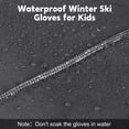 thumbnail image 3 of Cooraby 2 Pack Long Kids Winter Ski Gloves Waterproof Warm Snow Gloves Thick Unisex Mitten Gloves for Girls Boys, 3 of 7